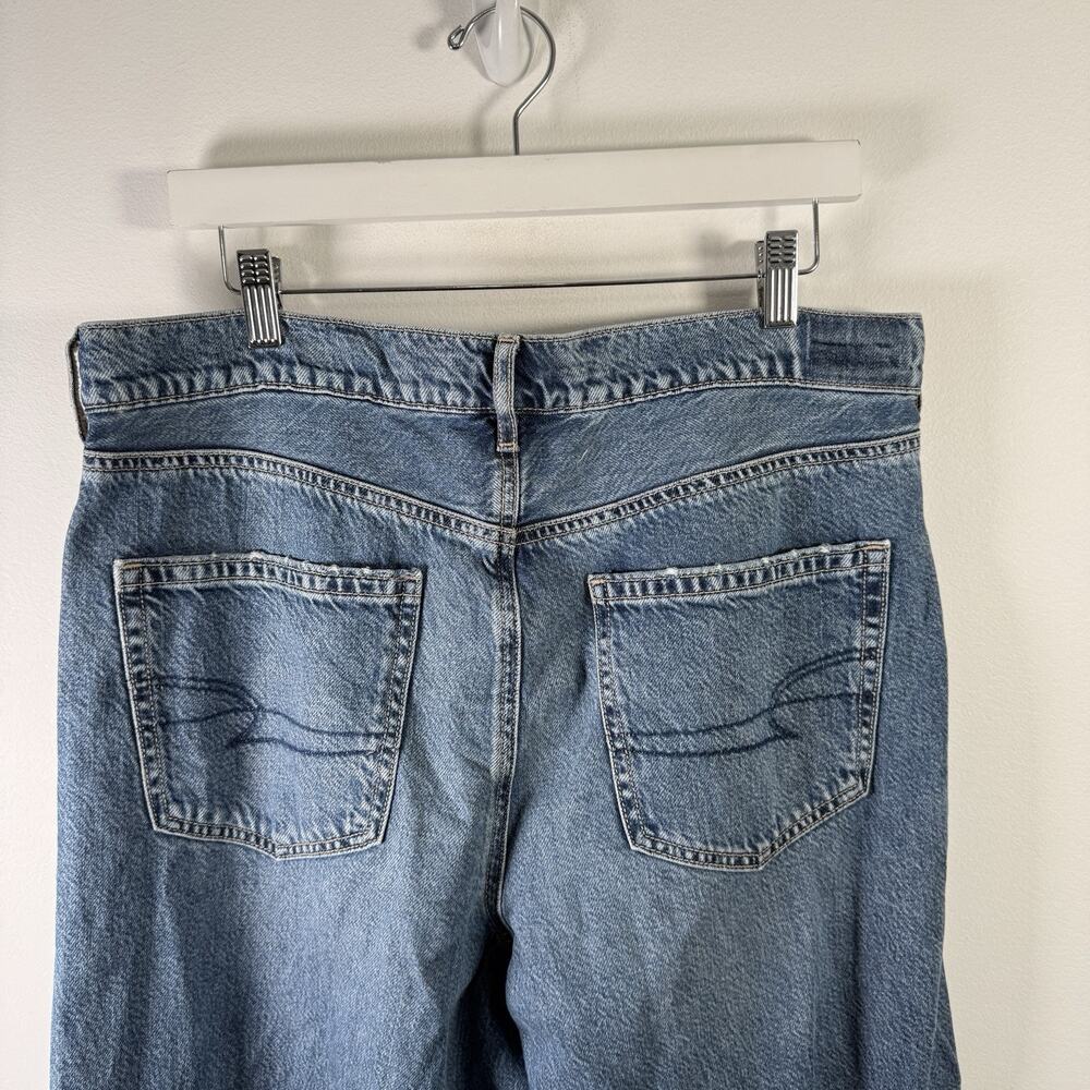 American Eagle Outfitters Light Blue Wide Leg Jeans - Picture 7 of 11